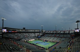 Play was washed out by rain on the ninth day of the ATP Montreal Masters, pushing all four quarter-final matches to the same day