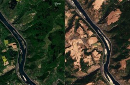 The extended heatwaves have dried up rivers in several European countries, such as here in Germany