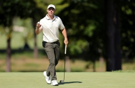 World number two Rory McIlroy is part of a five-way tie for the lead after the first round of the PGA Tour BMW Championship