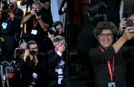 George Clooney's photograph of AFP photographer Tiziana Fabi, which she said was good enough that AFP should consider hiring him