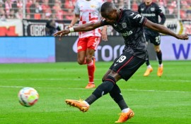 Moussa Diaby during his first Bayer Leverkusen stint.