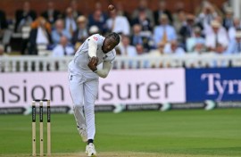 England's Jofra Archer bowls in the second Test against Pakistan at Lord's