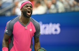 American Frances Tiafoe is through to the US Open semi-finals after a five-set victory over Alex Michelsen