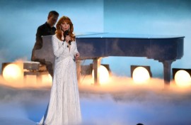 Country singer Reba McEntire performed a tribute to Dolly Parton at the Emmys
