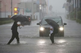 Typhoon Dujuan brought heavy rainfall and landslides in the Chiba and Kanagawa prefectures near Tokyo