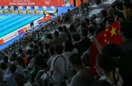 China topped the medals table near the end of the third day at the Asian Games, well clear of hosts Japan