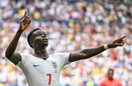 England forward Bukayo Saka