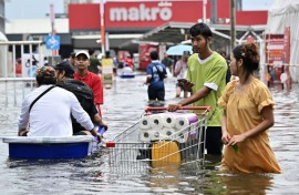 No flood-related deaths have been reported in Bangkok, where officials have declared a city-wide disaster