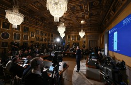 The Nobel committee presented Halzen's work at a news conference in Stockholm