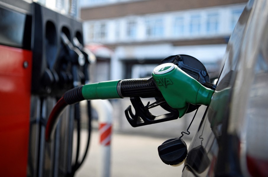 File: A fuel pump. AFP/Daniel Leal