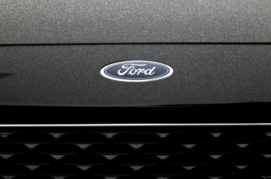 File: The Ford logo. AFP/Justin Sullivan/Getty