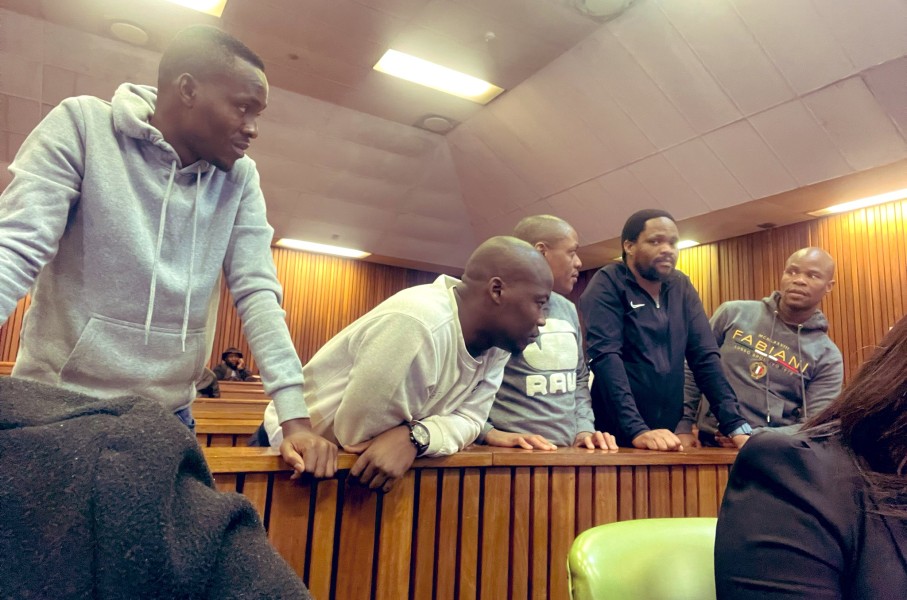The accused in the Senzo Meyiwa murder trial. eNCA/Silindelo Masikane