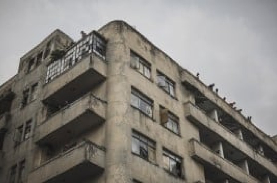 Hijacked buildings inner city 