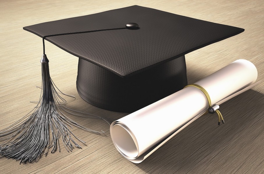 File: A university graduation cap and degree. KTS/Science Photo Library via AFP