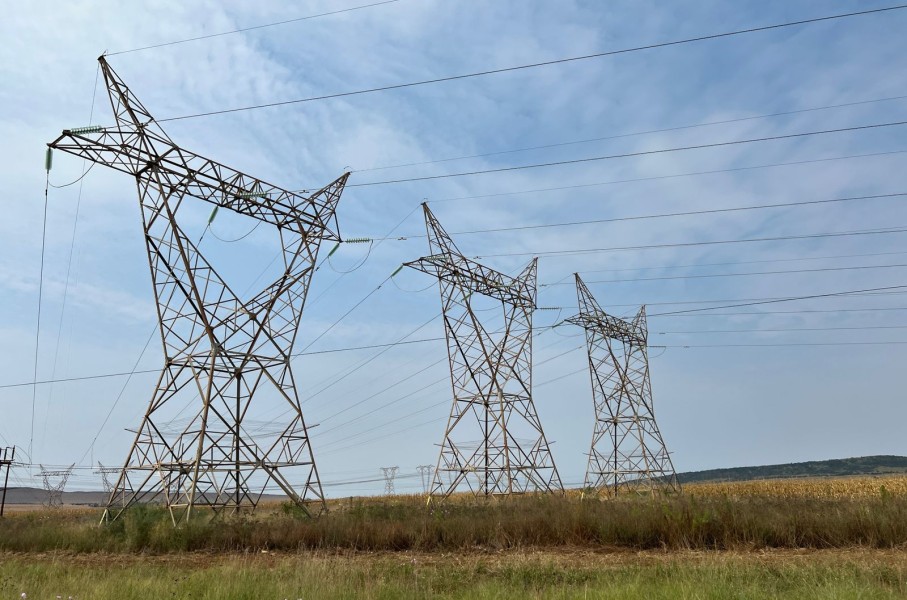 Eskom's electricity pylons. eNCA/Estelle Bronkhorst