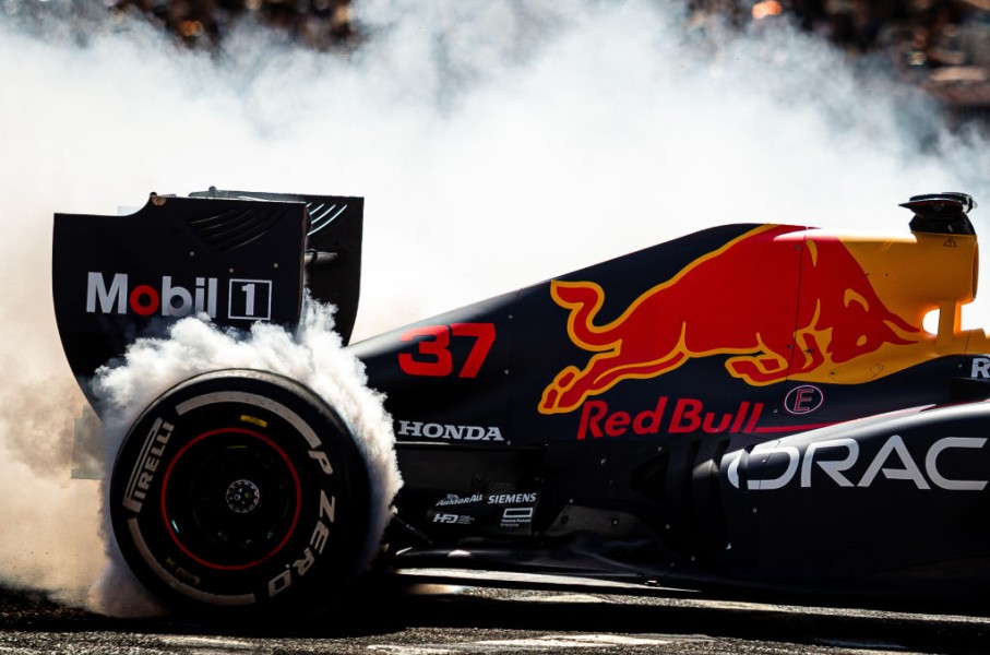 File: David Coulthard in action during the F1 Red Bull ShowRun in Lisbon. Diogo Cardoso/DeFodi Images via Getty Images 