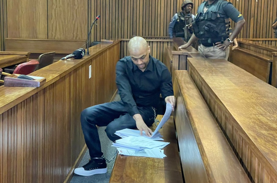 Thabo Bester in court. eNCA/Heidi Giokos
