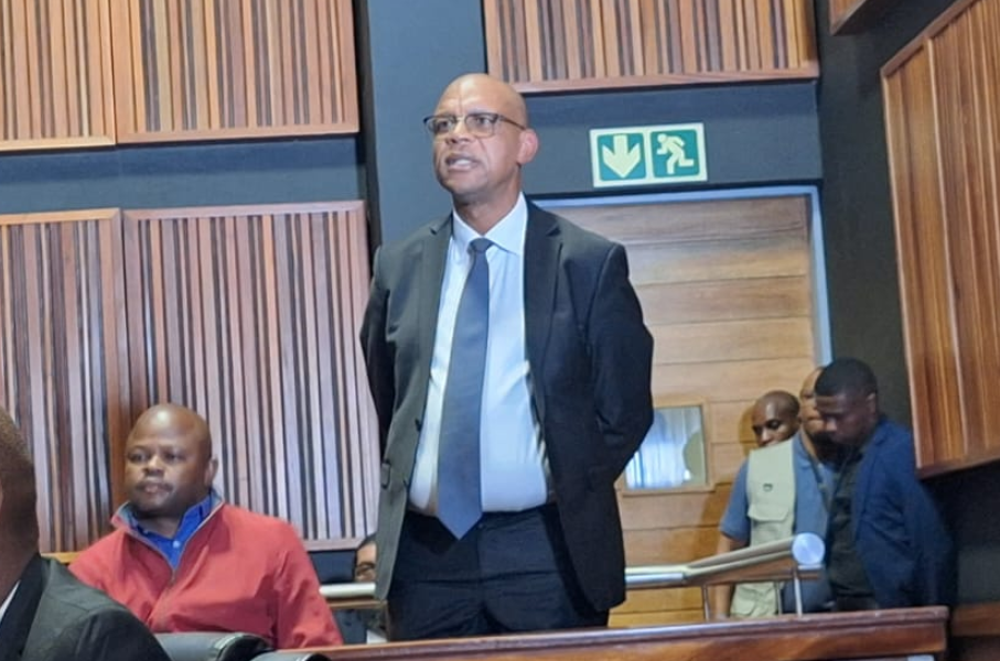 Pule Mabe in court. eNCA/Pule Letshwiti-Jones