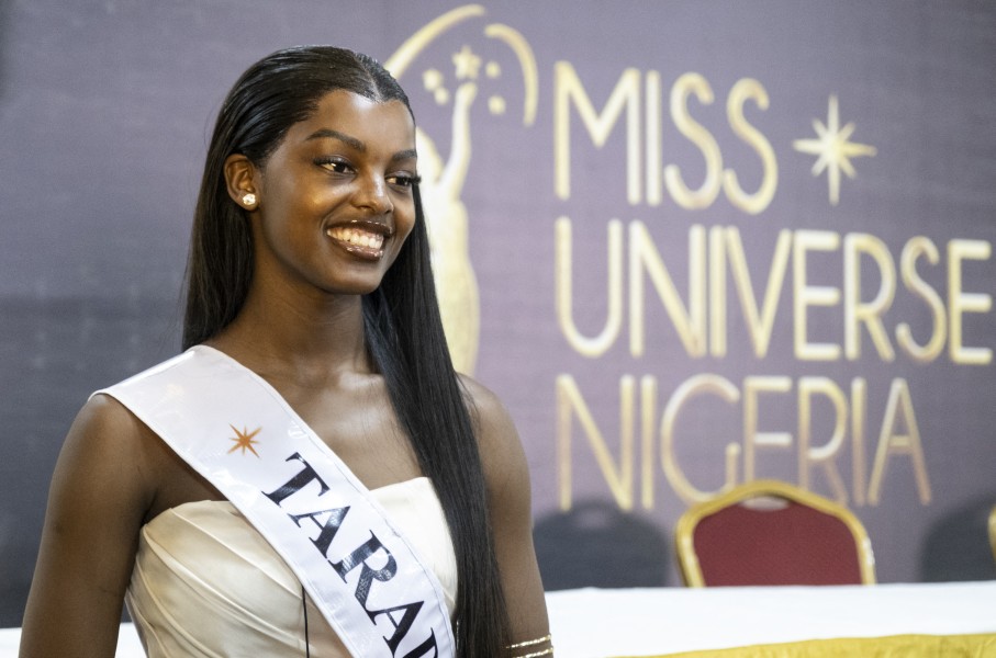 File: Chidimma Adetshina poses during the Miss Universe Nigeria boot camp in Lagos. AFP/Fawaz Oyedeji