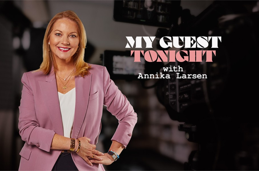Picture of Annika Larsen for My Guest Tonight on eNCA