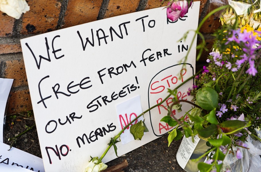 A placard protests against rape and GBV. GettyImages/RapidEye