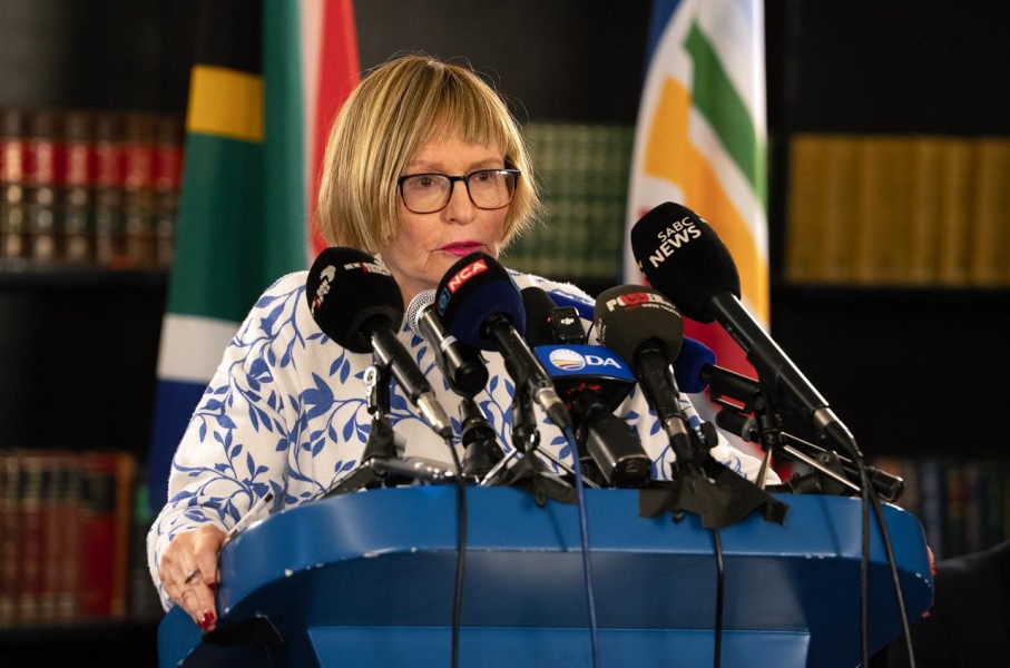 Democratic Alliance’s Federal Council chairperson Helen Zille during a media briefing in Cape Town
