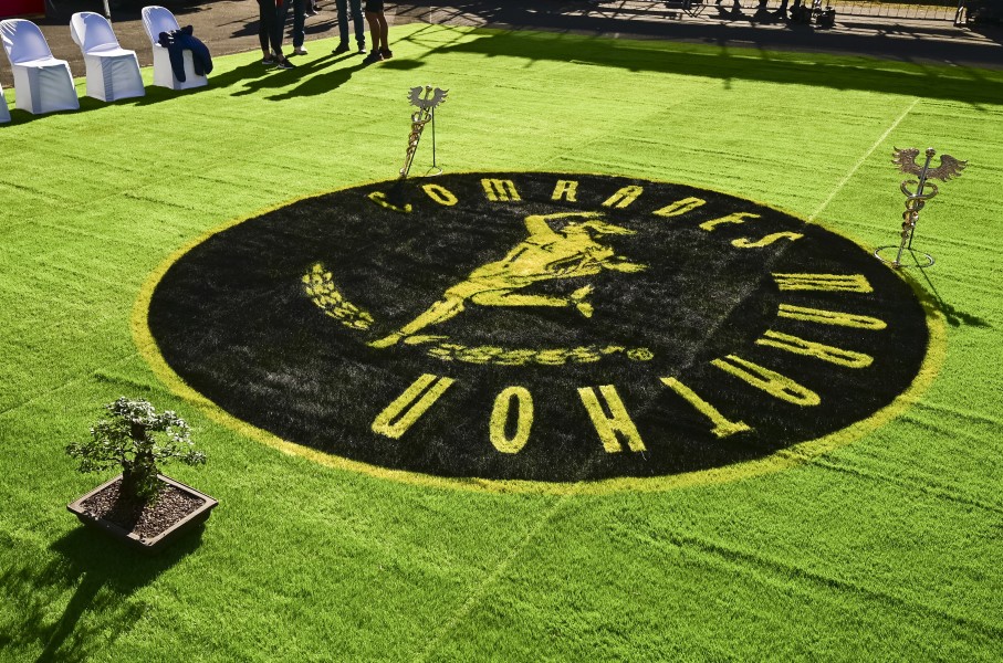 The Comrades Marathon finish line. GalloImages/Darren Stewart
