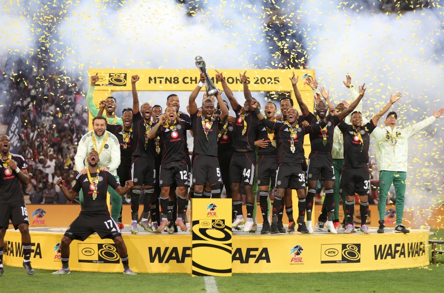 Orlando Pirates clinched their fourth consecutive MTN8 title. BackpagePix/Samuel Shivambu