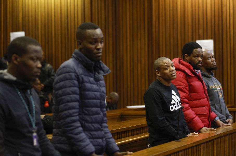 The accused in the Senzo Meyiwa murder trial. Gallo Images/Phill Magakoe