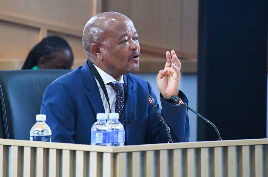 Senzo Mchunu testifies at the Madlanga Commission. Gallo Images/Frennie Shivambu