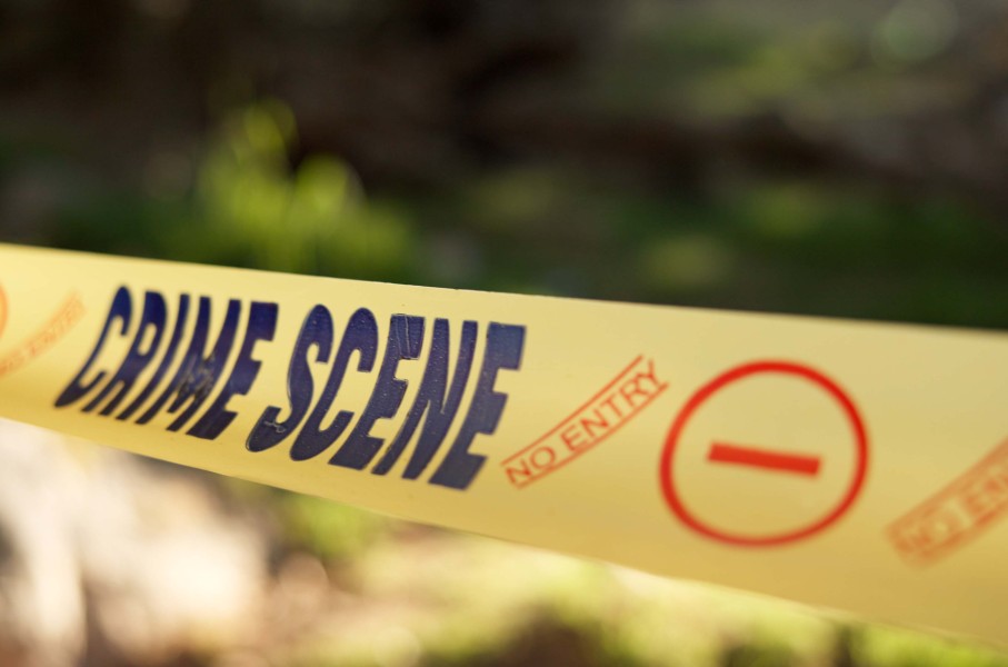 Police crime scene tape. GettyImages/Jacob Wackerhausen