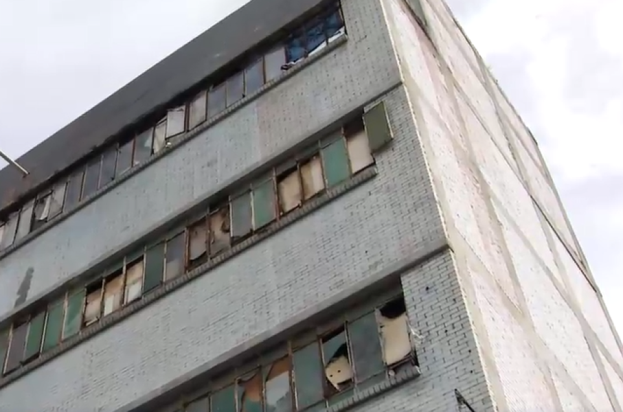 Hijacked building Marshalltown