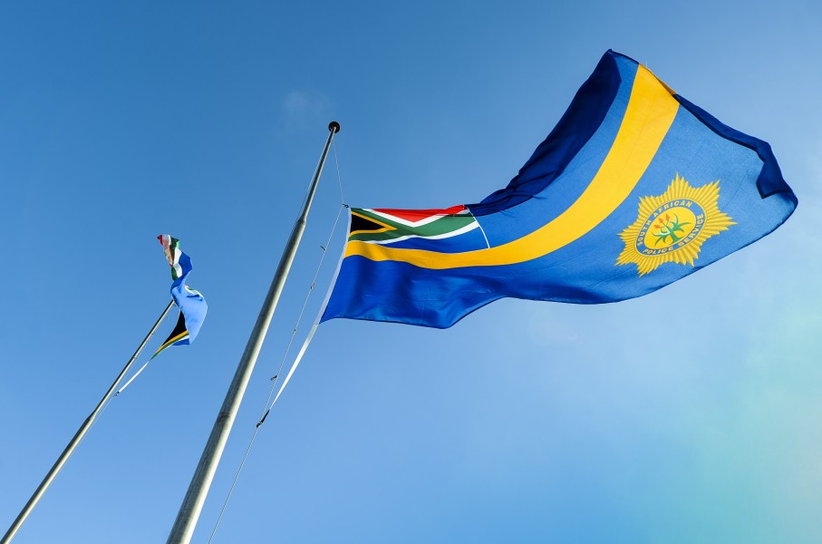 SAPS flag. Jaco Marais/ Netwerk24 / Gallo Images