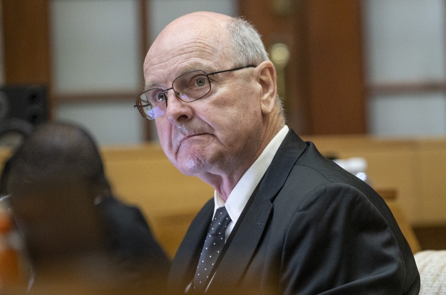 Forensic investigator Paul O'Sullivan testifies at the Parliamentary Ad Hoc Committee inquiry into alleged corruption and political interference in the criminal justice system. Gallo Images/Brenton Geach