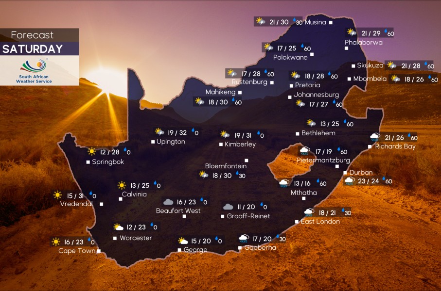 Weather forecast | Saturday, 21 March 2026