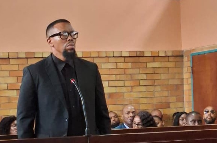 Matipandile Sotheni is accused of murdering Madlanga Commission whistleblower Marius van der Merwe. eNCA/Bafedile Moerane