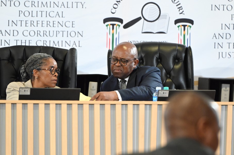 Sesi Baloyi and Mbuyiseli Madlanga at Madlanga Commission Of InquiryGalloImages/Frennie Shivambu