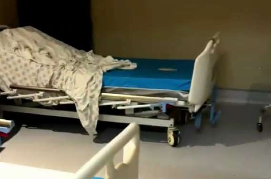 An empty hospital bed at the Dora Nginza Hospital.