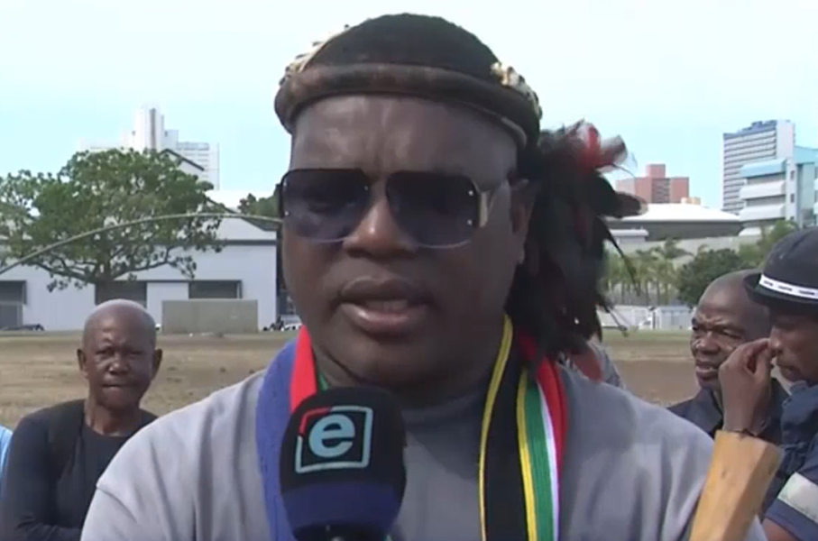 former broadcaster Ngizwe Mchunu follows after tensions flared in a demonstration held on Monday where members of the same movement protested in the Durban CBD. 