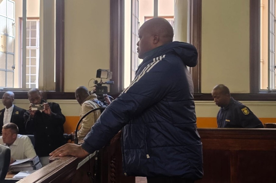 Brown Mogotsi in court. eNCA/Pule Letshwiti-Jones