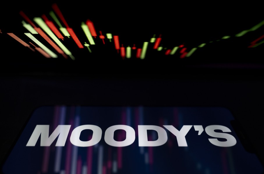 Moody's rating agency. Getty Images