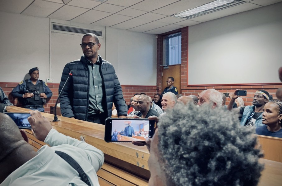 Fadiel Adams in court. eNCA/Dasen Thathiah