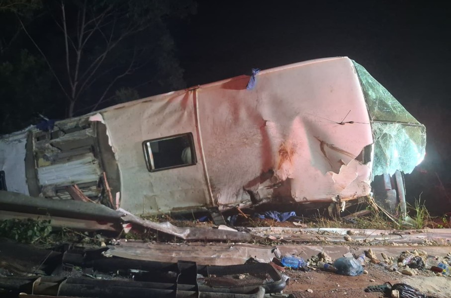Eight people have been killed in a horrific bus crash in Limpopo. Supplied