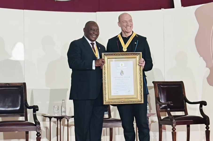 President Cyril Ramaphosa and Wouter Kellerman. Wouter Kellerman/Instagram