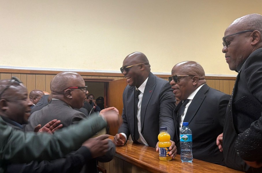  After spending the entire weekend behind bars, prominent taxi boss Joe “Ferrari” Sibanyoni and three co-accused walked free on Monday afternoon.