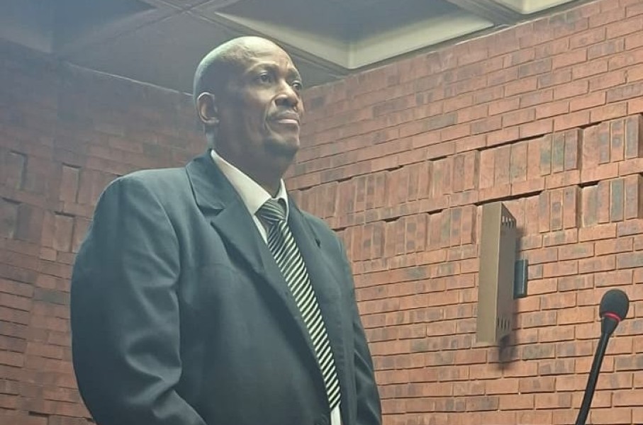SAPS captain Laurance Makgotloe. Slindelo Sibata/eNCA