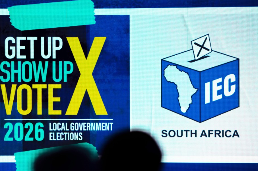 IEC 2026 local government elections logo. Getty Images