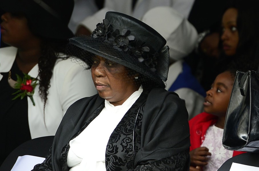 Senzo Meyiwa's mother Ntombifuthi Meyiwa at his funeral service. Gallo Images/Daily Sun/Trevor Kunene