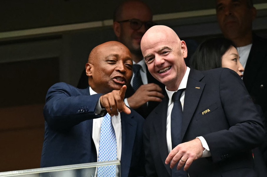 Patrice Motsepe and Gianni Infantino