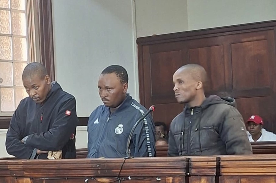 The three accused in the Cleveland mass shooting. Bafedile Moerane/eNCA